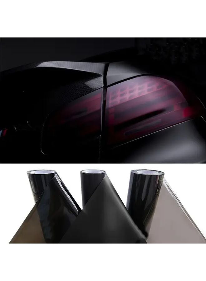 Deep Black Vinyl Film For Car Motorcycle Tail Lights 30cm X 100cm Easy Install - Image 5